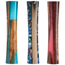 Load image into Gallery viewer, Wood Resin Hookah Set with Silicone Hose Bowl Tongs Mouth Tips Accessories, Small Shisha Complete Set Glass Aluminum Hooka
