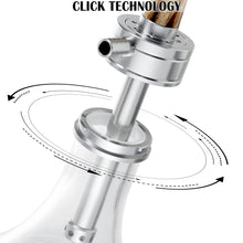 Load image into Gallery viewer, Wood Resin Hookah Set with Silicone Hose Bowl Tongs Mouth Tips Accessories, Small Shisha Complete Set Glass Aluminum Hooka
