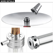Load image into Gallery viewer, Wood Resin Hookah Set with Silicone Hose Bowl Tongs Mouth Tips Accessories, Small Shisha Complete Set Glass Aluminum Hooka
