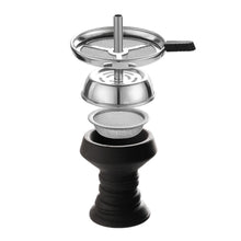 Load image into Gallery viewer, Hookah Set Carbon Fiber Printed Pattern with Accessories Silicone Hose Bowl Tongs Mouth Tips, Small Aluminum Hooka Shisha Complete Set
