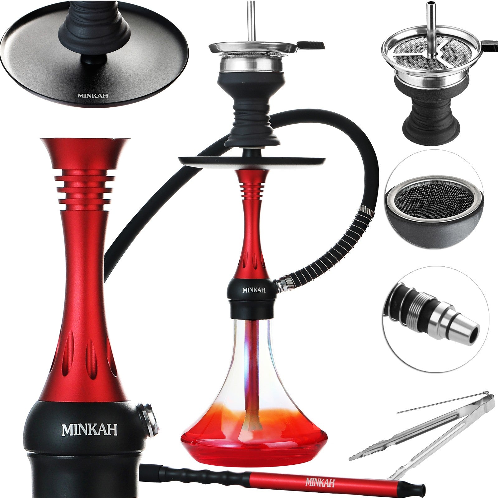  Hookah Set Mini Shisha Hookah Complete Set With Bowl Hose and  Mouthpiece Tongs : Health & Household